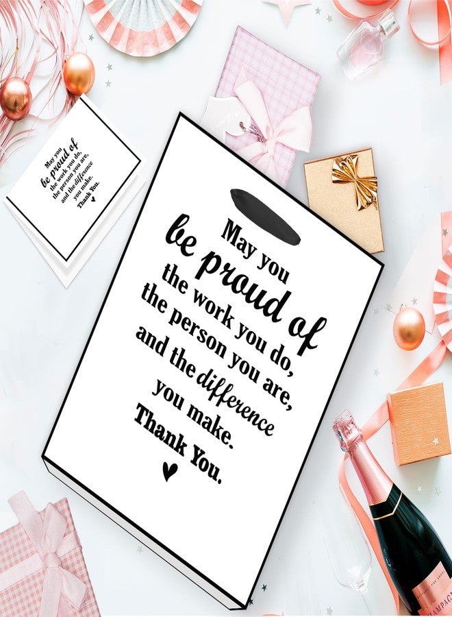 Yoirrat We Appreciate You Gift Bag with Tissue Paper Greeting Card Thank You Gift Wrapping Bag with Handle for Pastor Employee Staff Inspirational Gifts Teacher Doctor Retirement Appreciation Christmas Party Decor﻿ (Be Proud of You) - Image 2